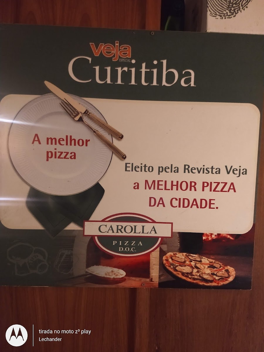 Menu Carolla Pizza D.o.c. - Santa Felicidade-2